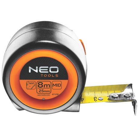 рулетка NEO 8мx25мм магнитная с автостопом