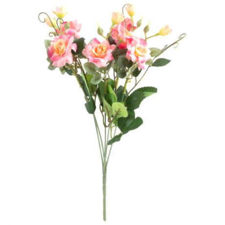 растение искусственное Роза кустовая 34,4см