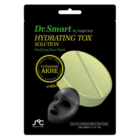 маска д/лица DR.SMART Hydrating Tox Solution Для проблемной кожи лица с маслом чайного дерева 3мл тк