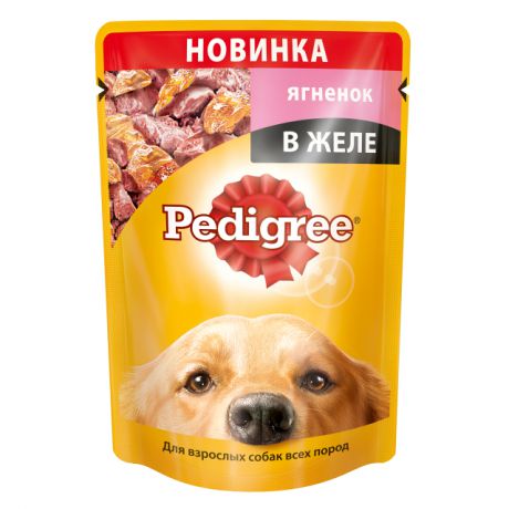 корм для собак Pedigree ягненок в желе 100гр