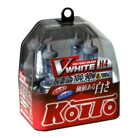 лампа KOITO Whitebeam H4 12В 60/55Вт 2шт
