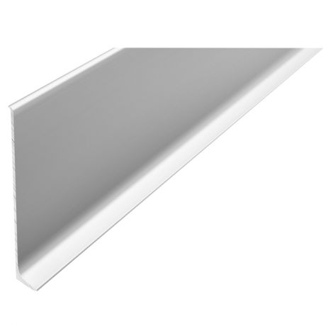 плинтус алюминиевый Пл 80мм серебро 2,5м клеевой