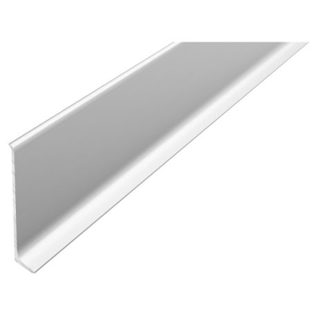 плинтус алюминиевый Пл 60мм серебро 2,5м клеевой