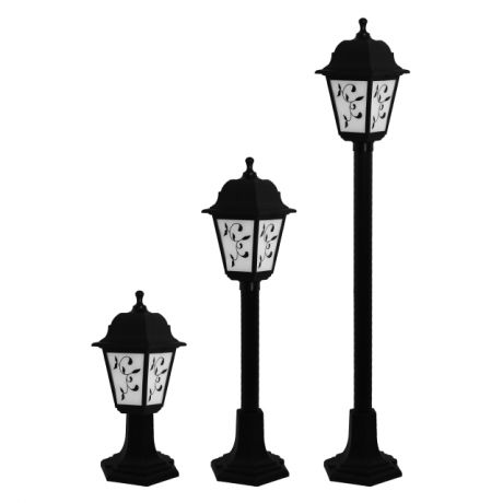 светильник уличный DUWI Lousanne столб 3 в 1 390-650-960мм 60W черный