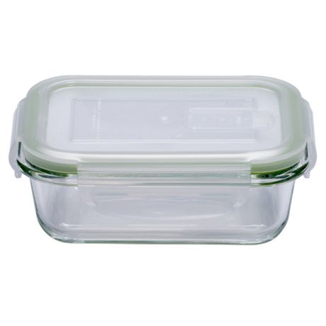 контейнер д/продуктов ELEY 0,370л 15х11х6см жаропр.стекло/пластик прямоуг. с 4-мя замками