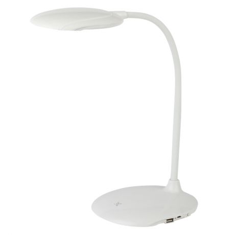 лампа настольная светодиодная ЭРА NLED-457 6Вт диммер USB-порт белый