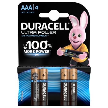 батарейка DURACELL LR03 ААА Ultra Power блистер 4шт