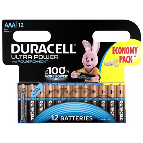 батарейка DURACELL LR03 AAA Ultra Power блистер 12шт