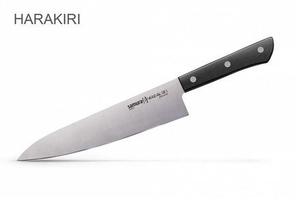 Samura Нож поварской Harakiri, 20.8 см, черный SHR-0085B/K Samura
