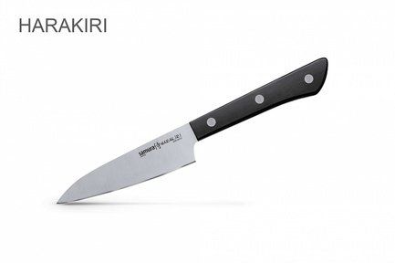 Samura Нож для овощей Harakiri, 9.9 см, черный SHR-0011B/K Samura