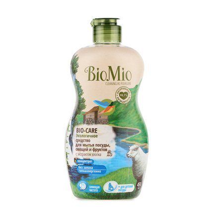 BioMio Экологичное средство для мытья посуды, овощей и фруктов (0.45 л) BIMI0005 BioMio