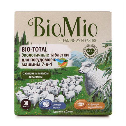 BioMio Экологичные таблетки для посудомоечной машины 7-в-1 (600 г) BIMI0009 BioMio