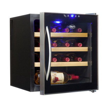 Cold Vine Винный шкаф (46 л), на 16 бутылок, термоэлектрический, черный C16-TBF1 Cold Vine