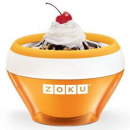 Zoku Мороженица Ice Cream Maker (150 мл), 13.8х9.4 см, оранжевая ZK120-OR Zoku