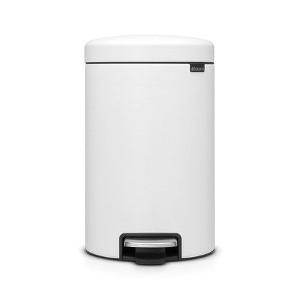 Brabantia Мусорный бак с педалью newIcon (12 л), 34х25х41 см, белоснежный 113789 Brabantia