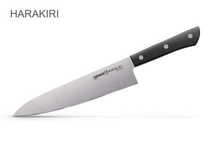 Samura Нож поварской Harakiri, 20.8 см, черный SHR-0085B Samura