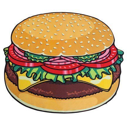 BigMouth Покрывало пляжное Burger, 130х152х2 см BMBTBU BigMouth