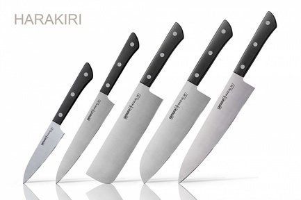 Samura Набор ножей Harakiri, 5 пр., черный SHR-0250B/K Samura