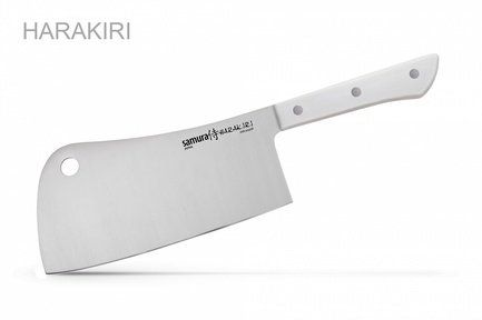 Samura Топорик кухонный Harakiri, 18 см, белый SHR-0040W/K Samura