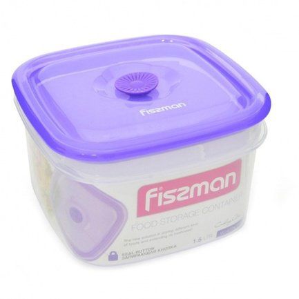 Fissman Контейнер для хранения продуктов (1.5 л), 16x16x9.5 см VC-6774.1500 Fissman