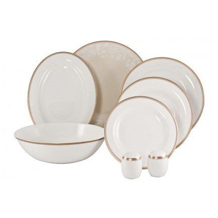 Royal Bone China Сервиз столовый "Золотая вышивка" на 6 персон, 23 пр. 8946/23026 Royal Bone China