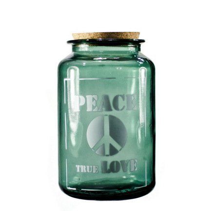 Vidrios San Miguel Банка Peace true love (1.4 л), 12х20 см, серая 5267_1F308 Vidrios San Miguel