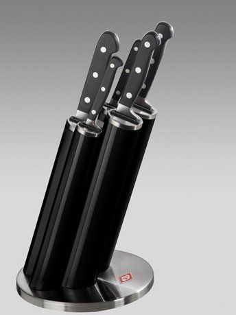 Wesco Набор ножей Pipe в подставке, черный 322691-62 Wesco