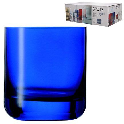Schott Zwiesel Набор стаканов для виски Spots (285 мл), синие, 6 шт. 117 201-6 Schott Zwiesel
