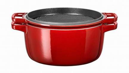 KitchenAid Чугунная кастрюля (3.77 л), 24 см, красная KCPI40CRER KitchenAid