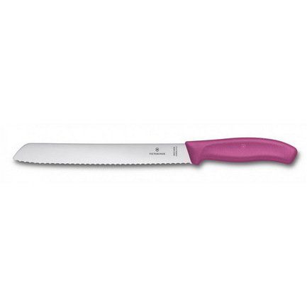 Victorinox Нож для хлеба Victorinox Swiss Classic, розовый, 21 см 6.8636.21L5B Victorinox