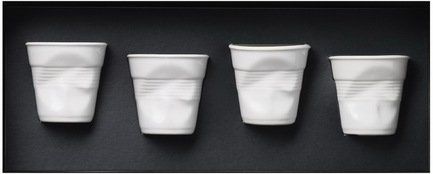 Revol Набор мятых стаканов Фруаз (80 мл), 4 шт., белые (FR060) 00029541 Revol