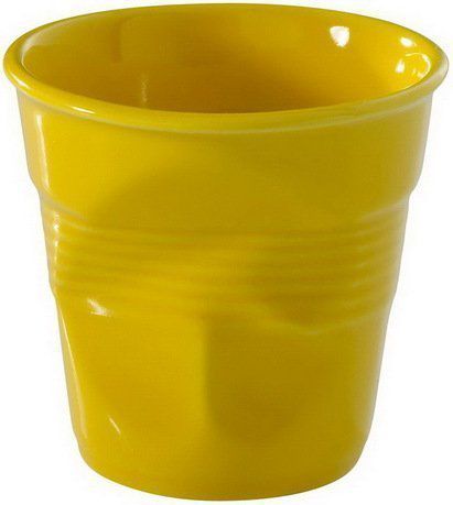 Revol Мятый стакан для эспрессо (80 мл), 6.5х6 см, желтый (RGO0108-129) 00025336 Revol