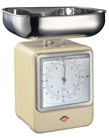 Wesco Кухонные весы-часы Retro Style, слоновая кость 322204-23 Wesco