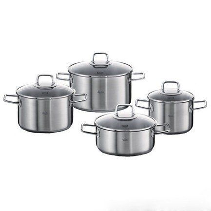 Fissler Набор кастрюль Viseo, 4 пр., матовые, ручки фиксированные 8411704 Fissler