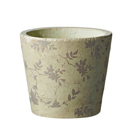 Deroma Кашпо Tea Vaso Beige, бежевое, 18x15.5 см 5700011B Deroma