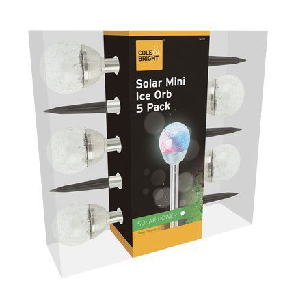 Gardman Фонарь уличный Solar Mini Ice Orb, 5 шт. L26272 Gardman