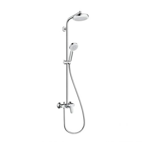 Душевая стойка Hansgrohe Crometta 160 1jet 27266400 белый хром