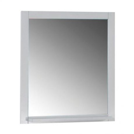Зеркало АСБ мебель Римини 60 Woodline белый/патина серебро