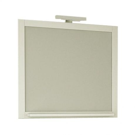 Зеркало АСБ мебель Римини 80 Woodline белый/патина серебро