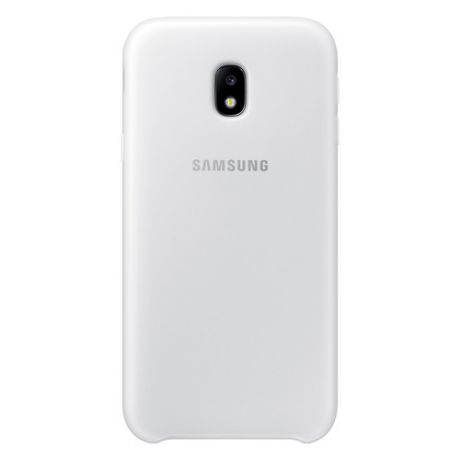 Чехол (клип-кейс) SAMSUNG Dual Layer Cover, для Samsung Galaxy J3 (2017), белый [ef-pj330cwegru]