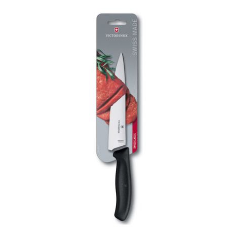 Нож кухонный Victorinox Swiss Classic (6.8003.19B) стальной разделочный лезв.190мм прямая заточка че