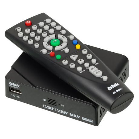 Ресивер DVB-T2 BBK SMP015HDT2, черный