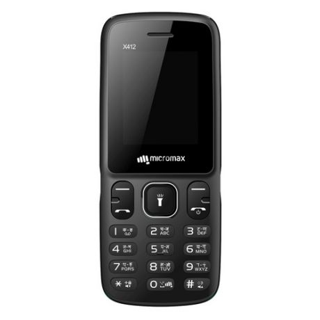 Мобильный телефон MICROMAX X412 серый/черный
