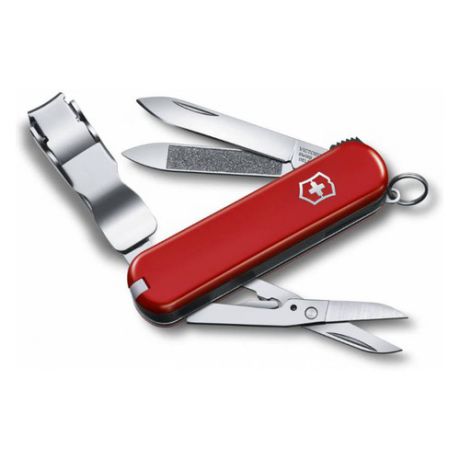 Складной нож VICTORINOX NailClip 580, 8 функций, 65мм, красный [0.6463]