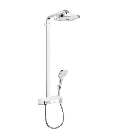 Душевая стойка Hansgrohe Raindance Select E 300 2jet Showerpipe 27126400 белый хром