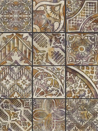 Настенная плитка Mainzu Milano +14380 Decor Century Ocre
