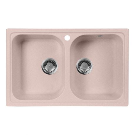 Кухонная мойка AquaGranitEx M-15 розовый