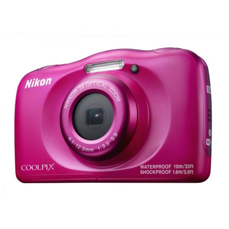 Цифровой фотоаппарат Nikon Coolpix W100 с рюкзаком Pink