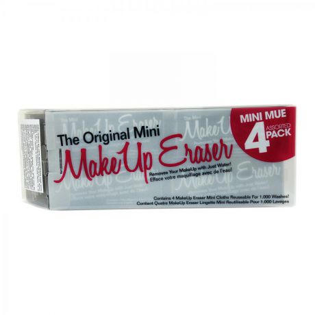 Набор мини-материй для снятия макияжа MakeUp Eraser, розовые 4 шт.