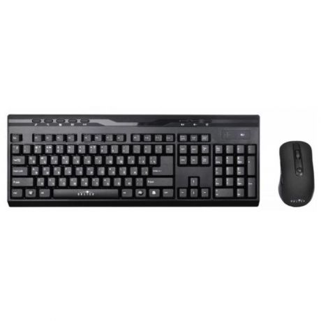 Набор клавиатура + мышь Oklick 280M клав:черный мышь:черный USB беспроводная Multimedia